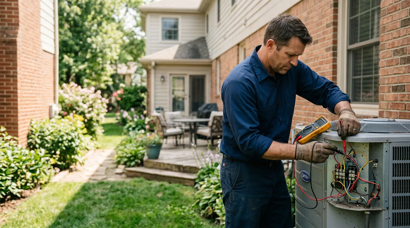 HVAC technician working near Monticello, MO